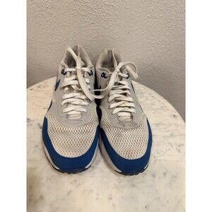 Nike Air Max 1 '86 Premium Mens Sz 9.5Shoes White-Royal Blue 819476-102